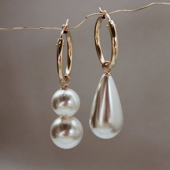 Barokke øredobber med elegante perler
